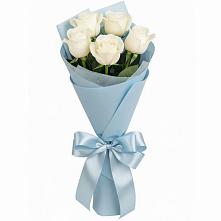 Букет 5 Белых роз Проуд #REPLACE_PRED# Оболенске