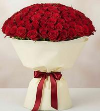 Букет 101 Красная роза Милано в Оболенске