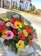Букет цветов из:  Герберы #REPLACE_PRED# Оболенске