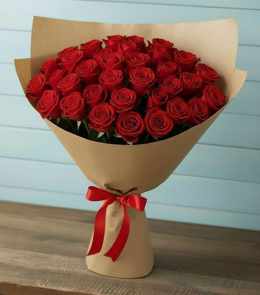 Букет Красные розы Милано в Оболенске