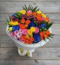 Букет цветов из:  Розы и Хризантемы #REPLACE_PRED# Оболенске