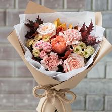Букет цветов из:  Гвоздики, Хризантемы и Розы в Оболенске