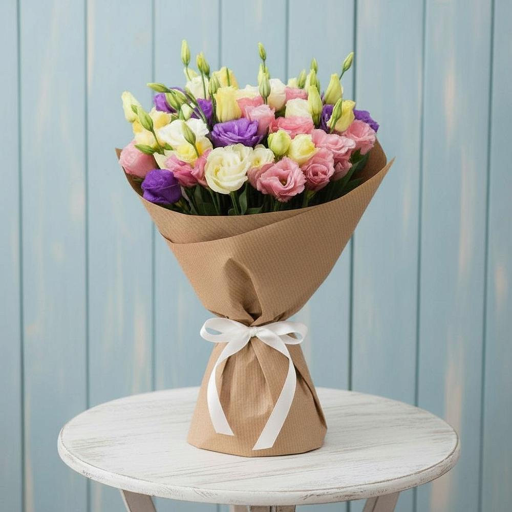 Букет цветов из: Лизиантусы в Оболенске