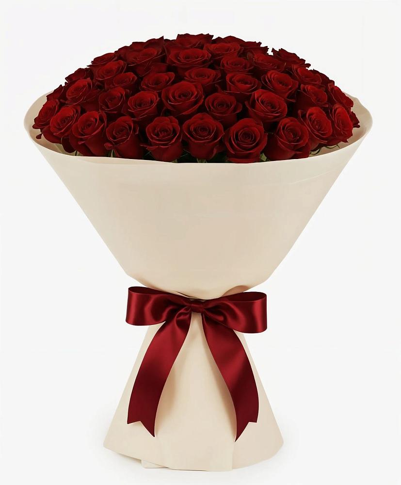 Букет 101 Бордовая роза Блэк Бакарра в Оболенске