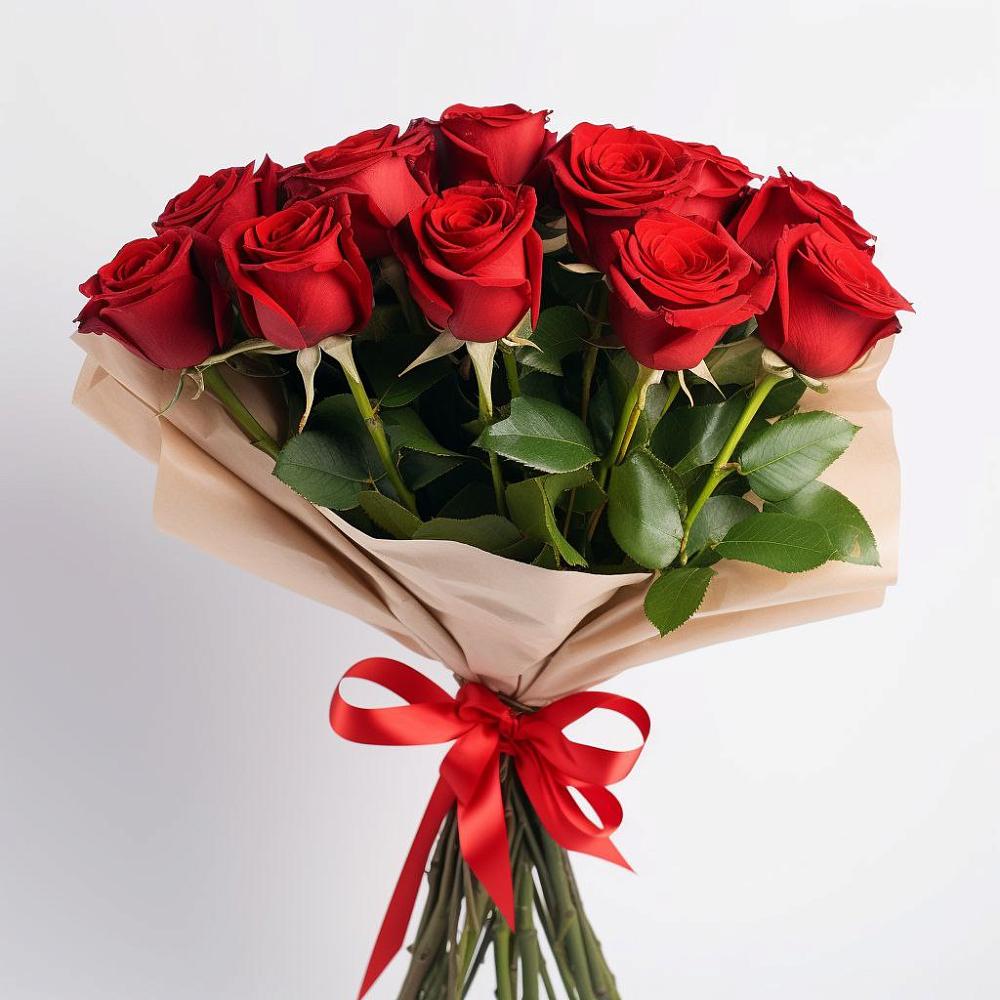 Букет 11 Красных роз Эдлесс Лав в Оболенске