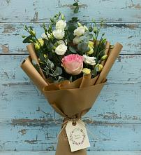 Букет цветов из:  Розы и Лизиантусы в Оболенске