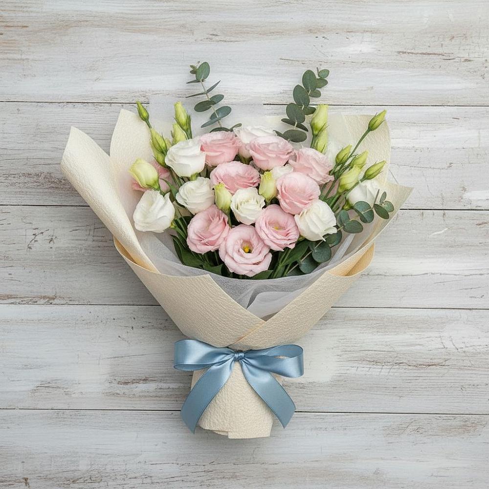 Букет цветов из: Лизиантусы в Оболенске